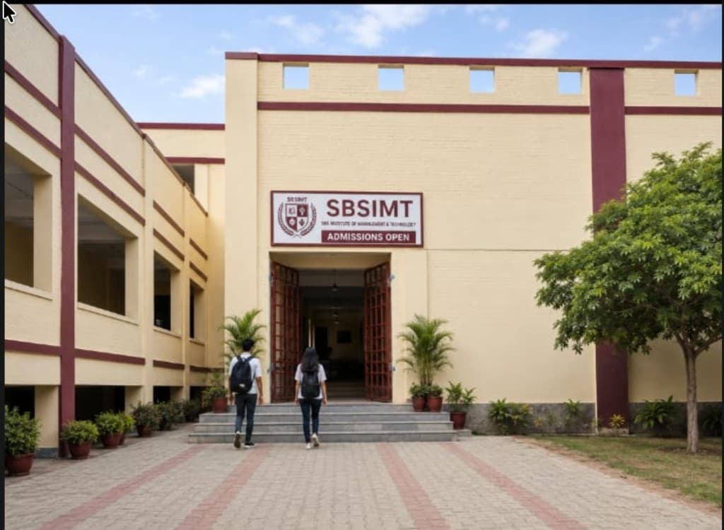 Main entrance of SBS Institute of Management and Technology
